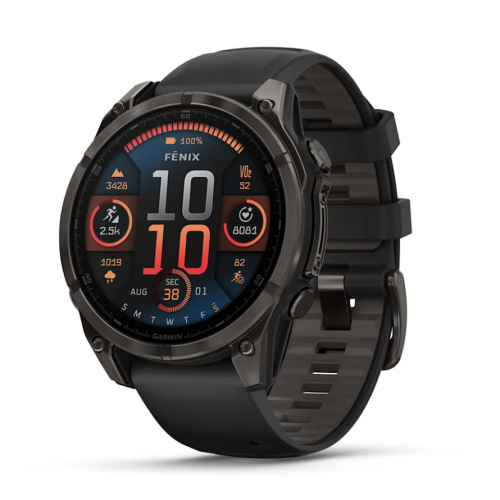 GARMIN - FENIX 8 47MM AMOLED SAPPHIRE - BLACK